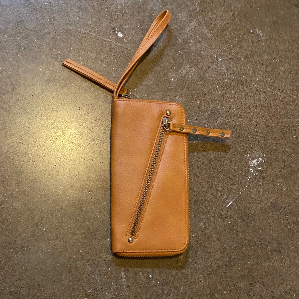 Free People Vegan Leather Zip Wallet